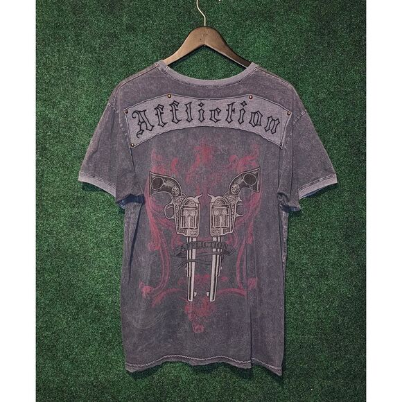 Affliction tshirtY2k grunge affliction tee - Picture 1 of 5